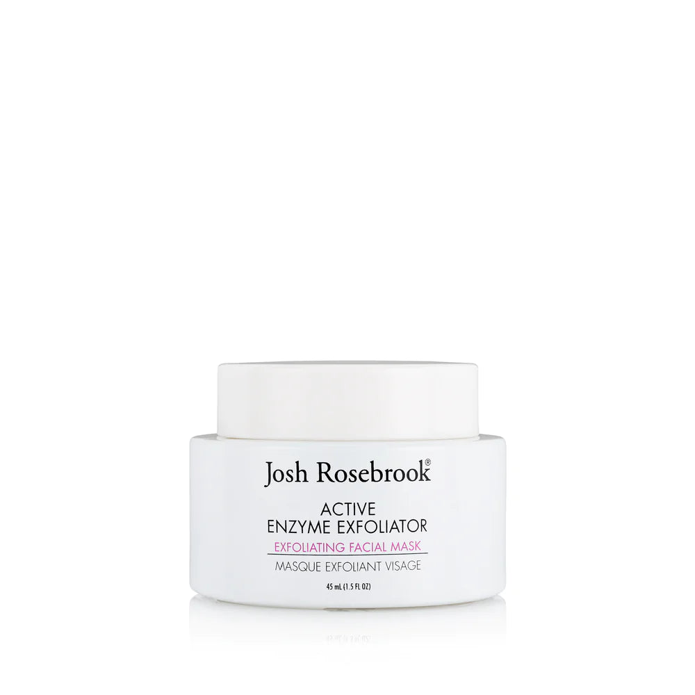 Josh Rosebrook Active Enzyme Exfoliator  FAcial MAsk white jar of product