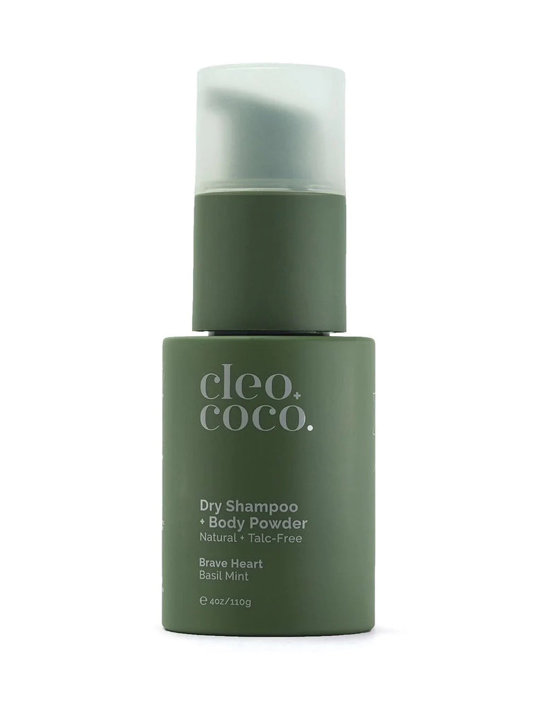 Cleo.Coco Dry Shampoo + Body Powder - Brave Heart, Basil Mint 4 oz